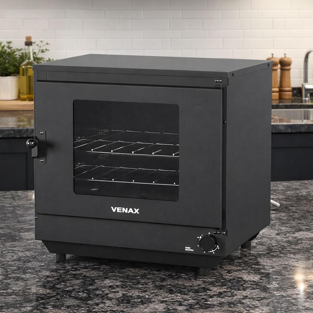 Forno Industrial FI 77L de Bancada Preto Interno Esmaltado Gás GLP FI77SB - Venax 21384