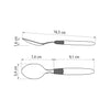 Colher de Sobremesa Ipanema Com Lamina Em Aco Inox Cabo Preto Csptop - Tramontina 23366400