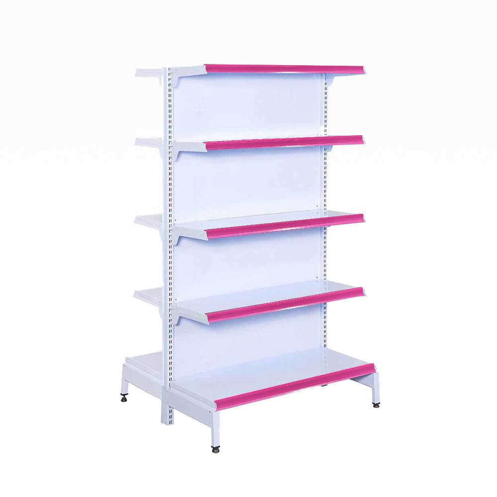 Gôndola Prateleira New Plus 1,70 Central Inicial GCI - Sa Gôndolas Porta Etiquetas Rosa