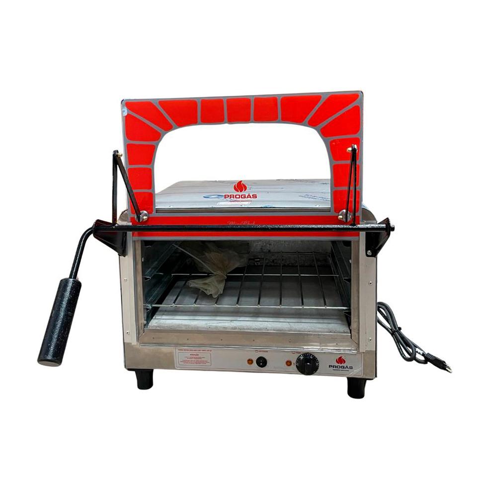 SEMINOVO - Forno Lastro Refratário Mini Chef Prpe-400 Elétrico Gratinador Progas 127V