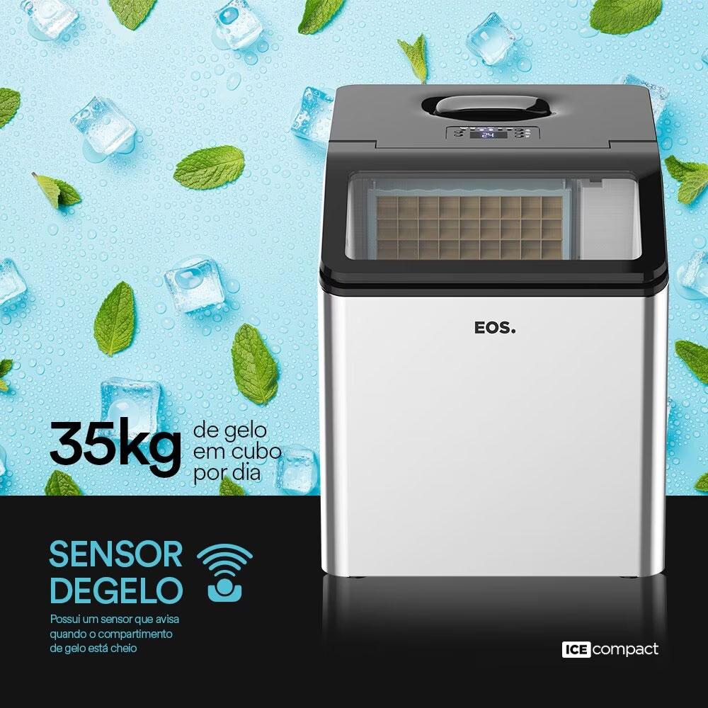 Máquina De Gelo 35Kg Inox Ice Compact EMG35 220V - EOS