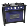 Fogão Industrial 2 Bocas com Forno Bravo Azul Venâncio + 2 Caçarolas Tramontina Turim
