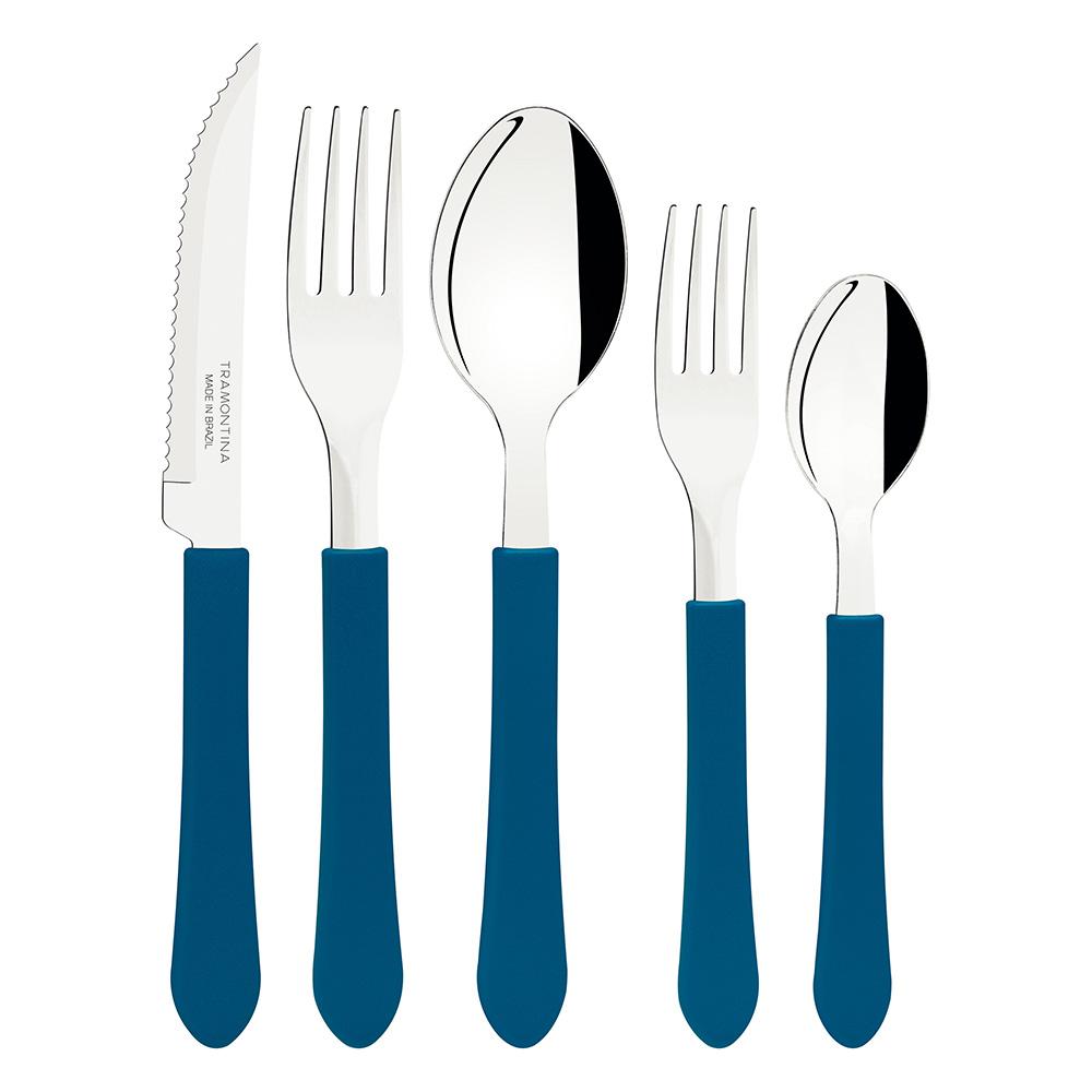 Panela Turim Alumínio Chumbo Antiaderente 1,4L PTC + Faqueiro Leme 20pc - Tramontina