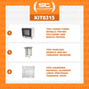 Kit - Forno Turbo Prp-004 220v Preto + Bancada Mes-004 + 8 Assadeiras - Progás