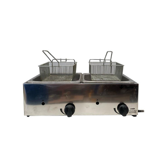 SEMINOVO - Fritador Gás Óleo 2 Cubas 1/2 SFG212 - Venâncio