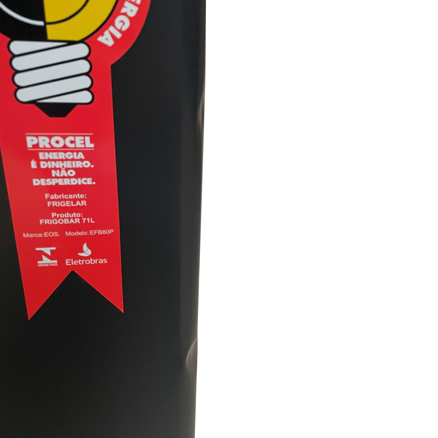 Semi - Frigobar Mini Refrigerador Doméstico Ice Compact 71l EFB81P 220V Preto - EOS