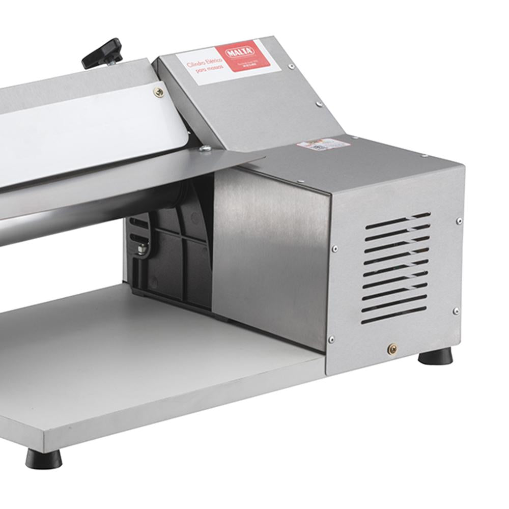 Cilindro Laminador Elétrico Profissional 28cm Inox Com Cortador Talharim 1/3 CV Bivolt - Malta 3107015