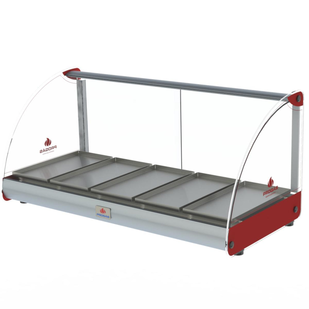 Estufa de Salgados Aquecida Curva 5 Bandejas 500w PRV-05E Vermelho 220V - Progás P38924
