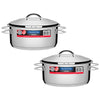 Kit - 2 Panelas Aço Inox Fundo Triplo Solar 4,7l Pit 1 - Tramontina