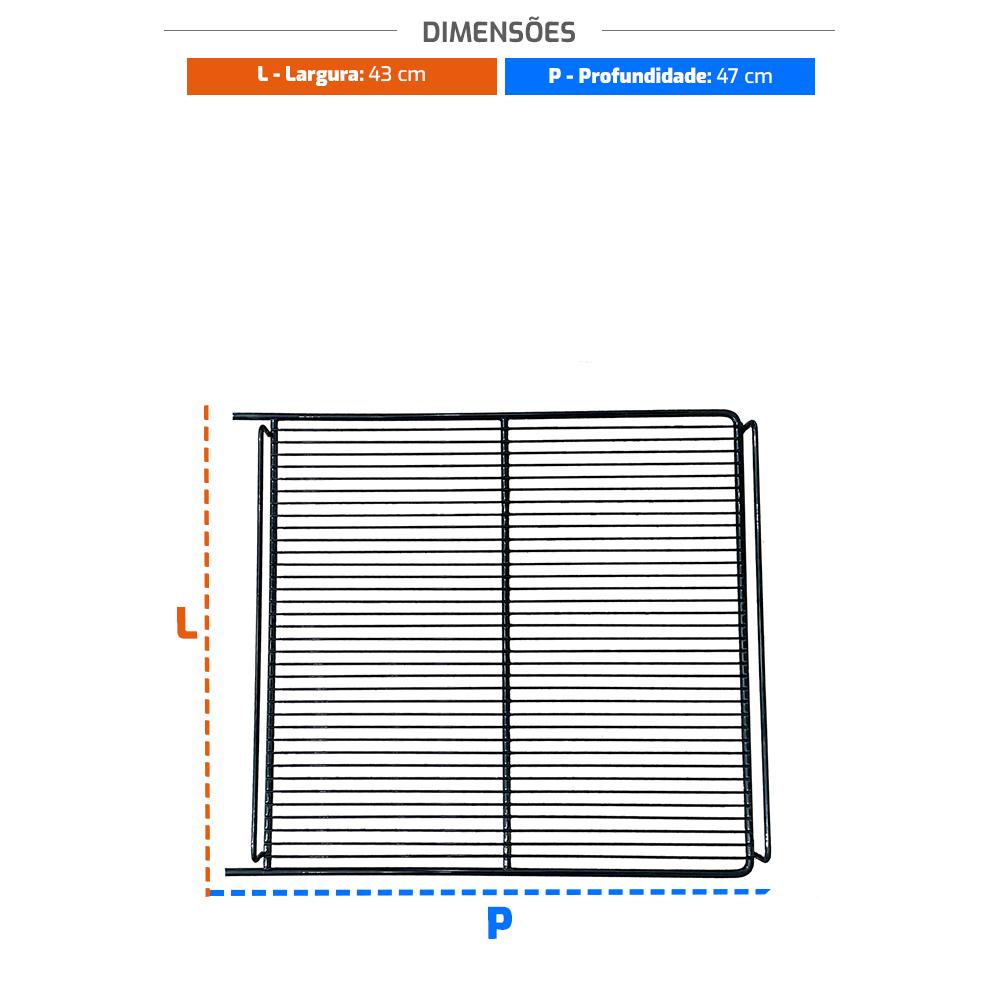 Grade Prateleira Vn25/vn28/vb25/vb28 Preto Tanque Plástico - Metalfrio 020201g218
