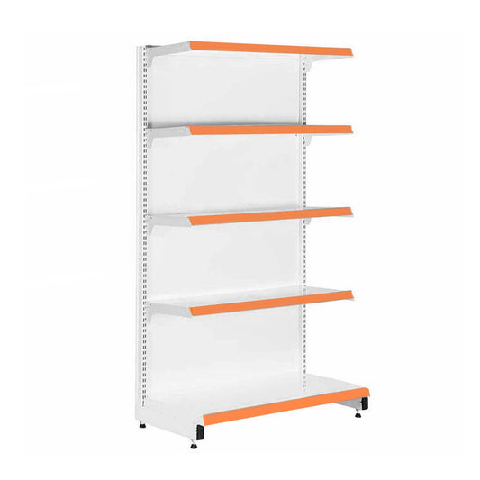 Gôndola Prateleira New Plus 1,70 Parede Inicial GPI - Sa Gôndolas Porta Etiquetas Laranja