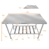 Bancada Mesa Multiuso Reforçada 140 x 70 Total Inox 430 Desmontável - Metal Frantz
