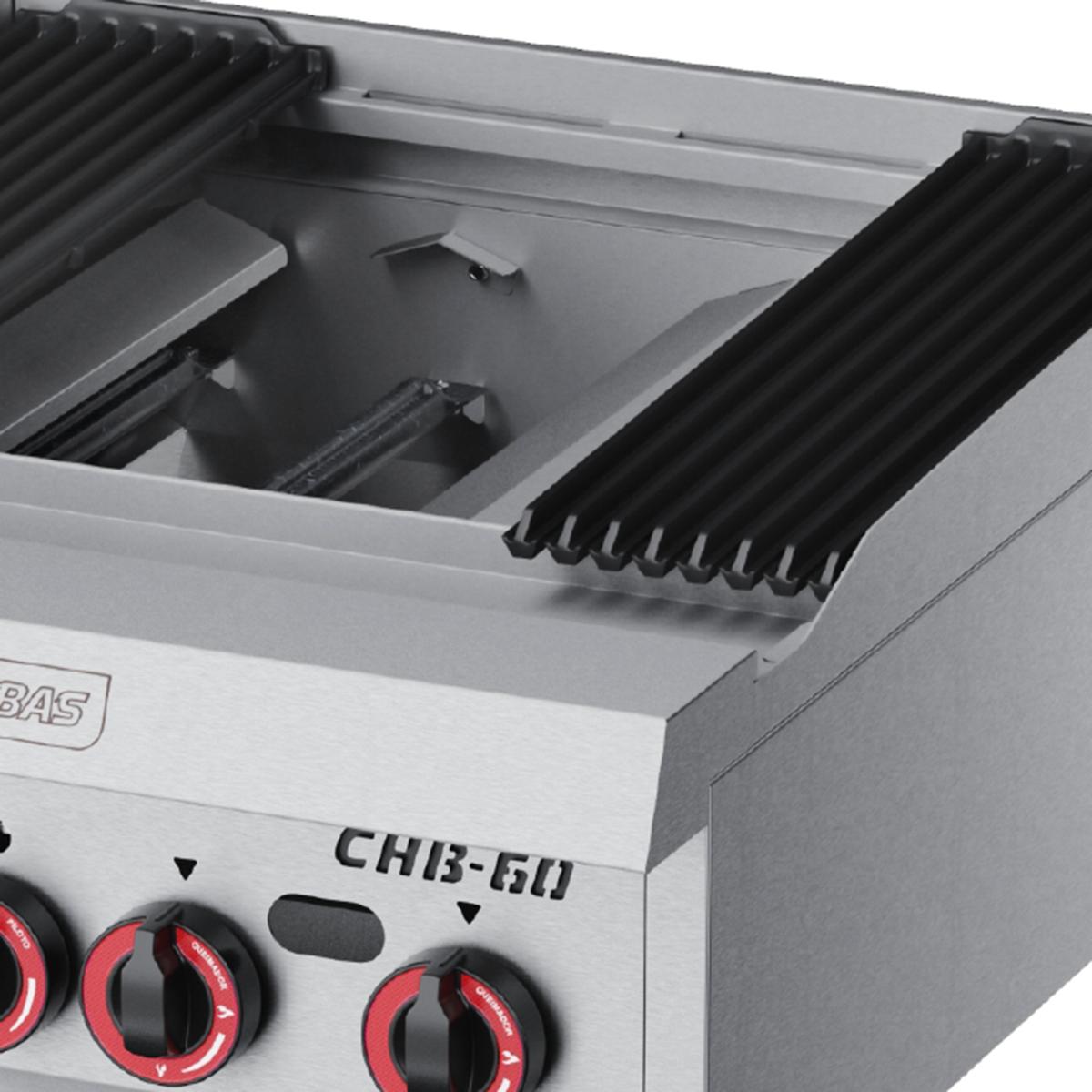 Char Broiler Chapa Grill Premium 45cm Profissional Aço Inox a Gás Chb-45 g2 - Metalcubas