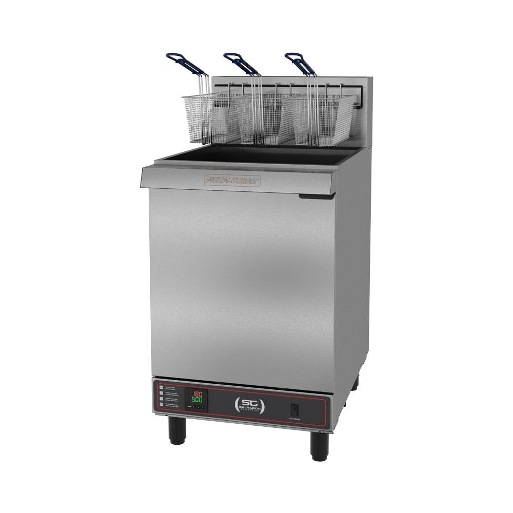 Fritadeira Industrial a Gás 45 Litros 3 Cestos Óleo Premium BP Zona Fria FOG 3 G 220V - Metalcubas