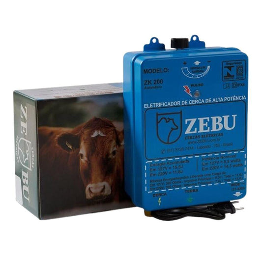 Eletrificador Elétrico de Cercas Grandes Propriedades Até 130.000m ZK200 Bivolt - Zebu 3649-8