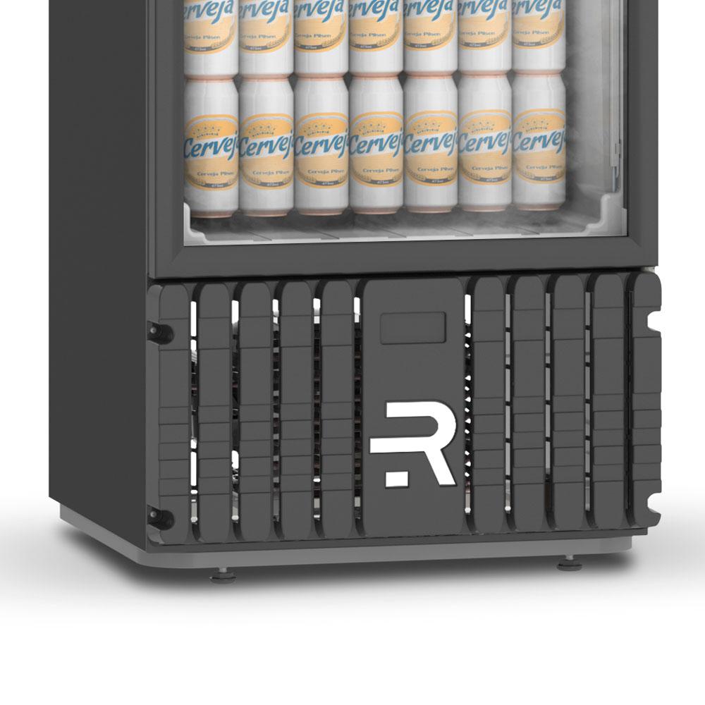 Kit Cervejeira Expositora Porta Vidro 400L VCCE400PVPB Preta e Branca 220V Refrimate + Chopeira 3,5L
