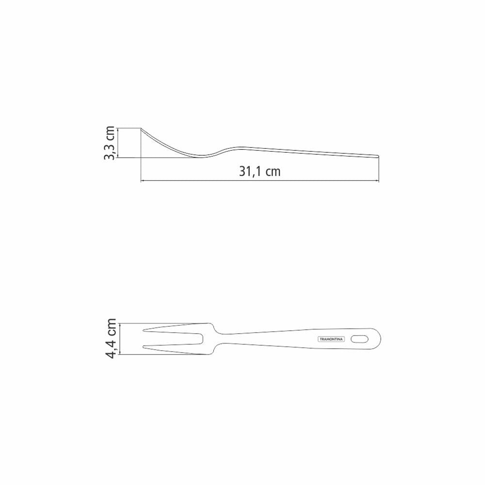 Kit Cozinha Allegra Aço Inox Fundo Triplo 9 Peças Com Utensílios - Tramontina