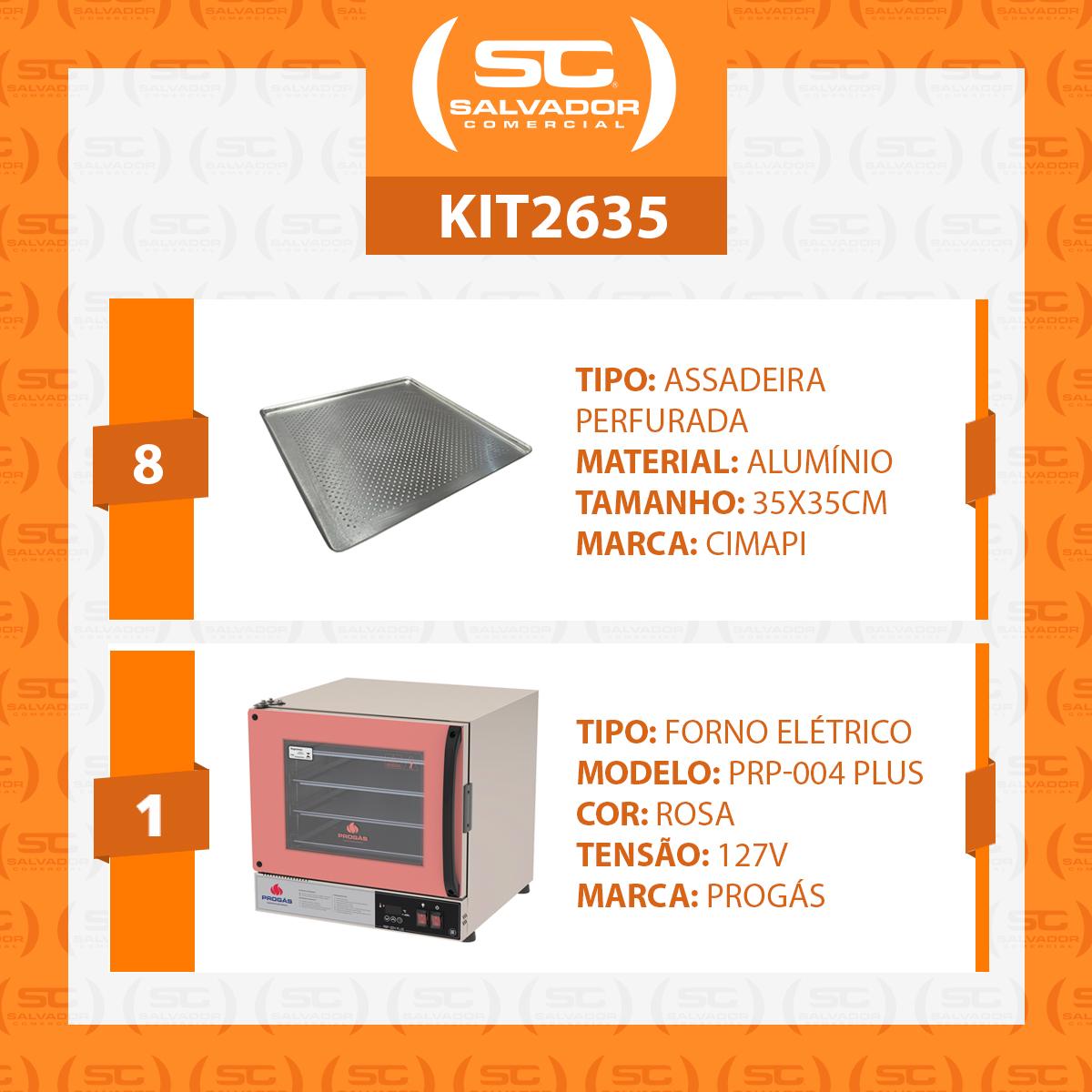 Forno Turbo Prp-004 Plus 127v Rosa Progás + 8 Assadeiras Cimapi