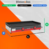 Chapa Lanche Bifeteira Elétrica 80 cm Profissional Light CBE 800 l 220v - Metalcubas 23437