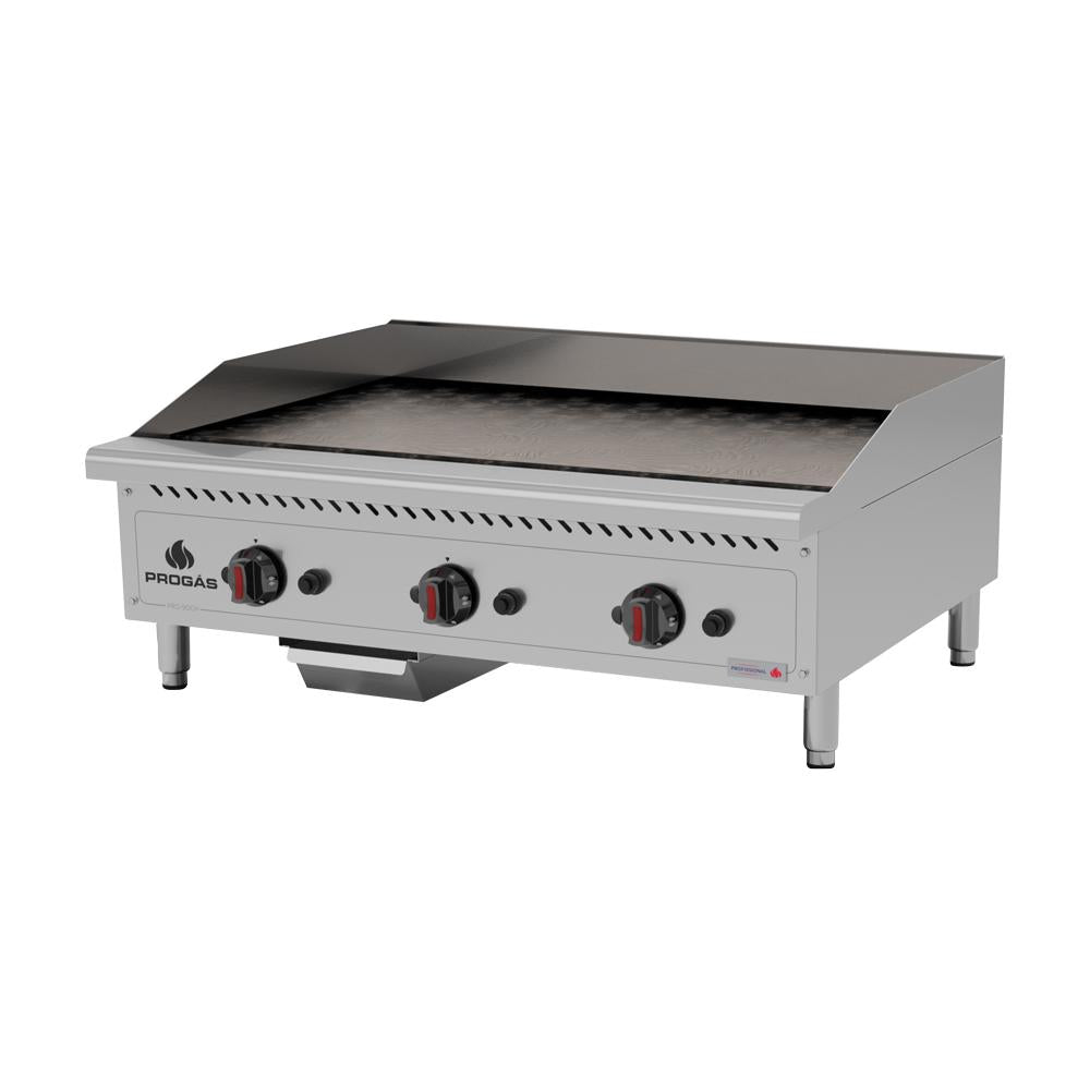 Chapa Lanche Bifeteira a Gás Profissional Para Lanchonetes Inox a Gás 90cm PRO-90CH - Progás P44604