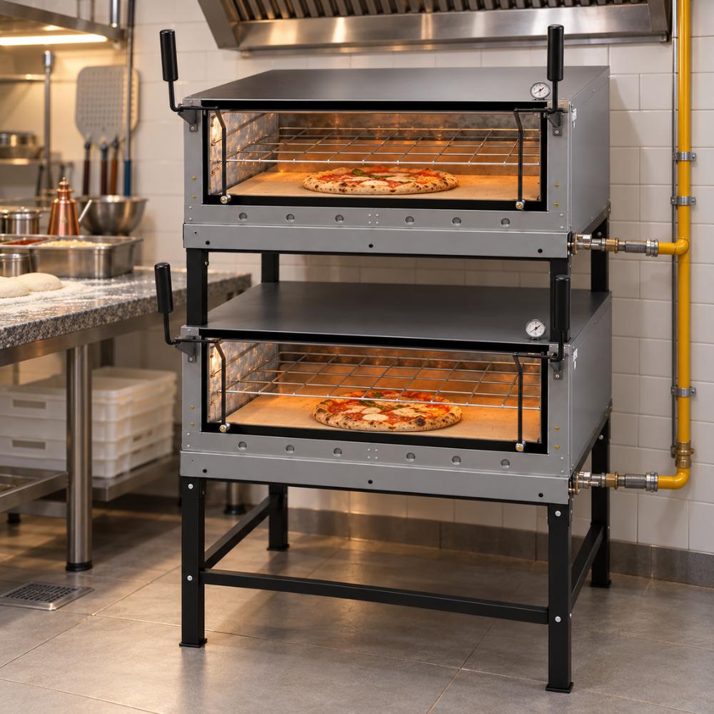 Forno Refratário a Gás Industrial Duplo Prp-900dp g3 em Inox Sem Kit Gás  - Progás P49098