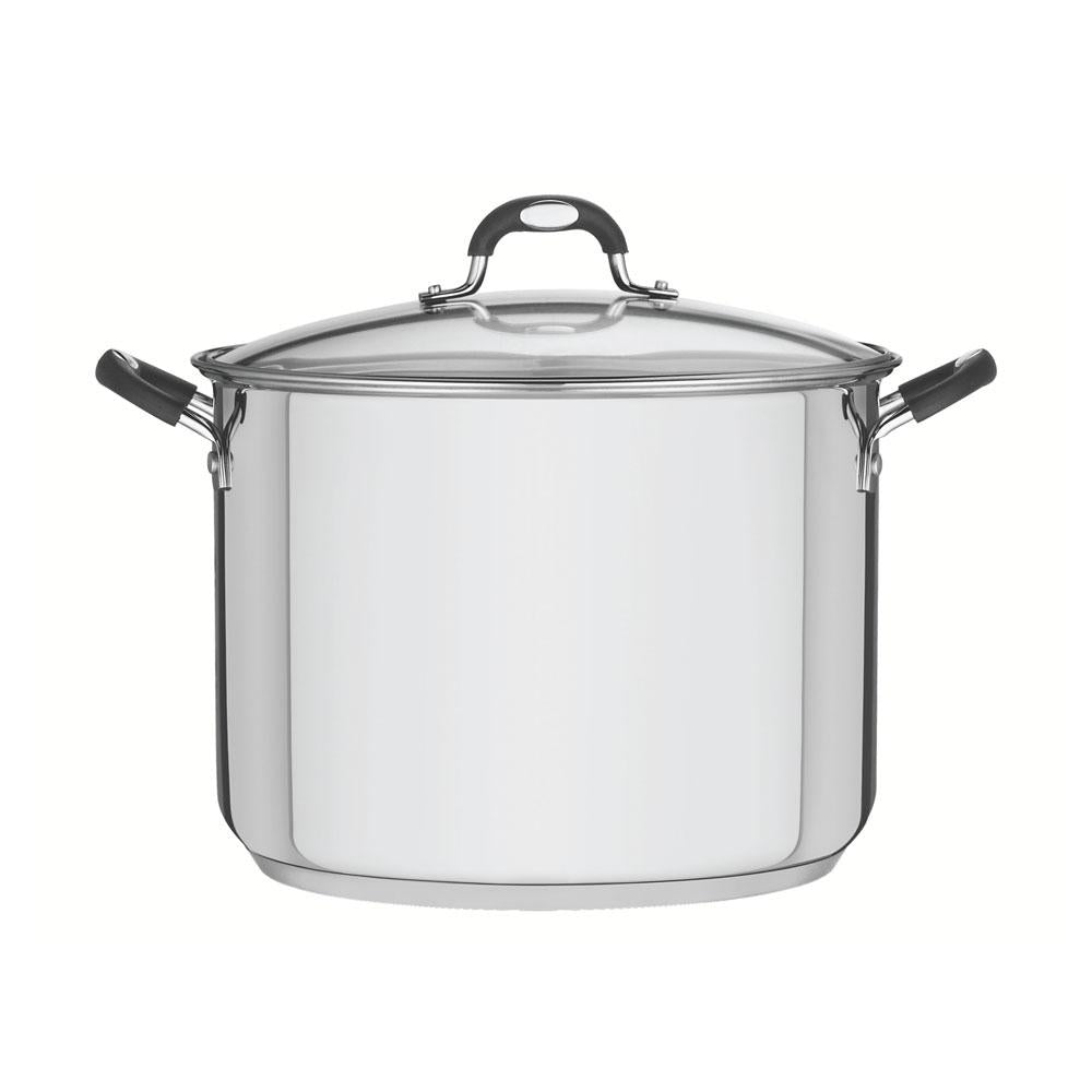 Caldeirão Astro Silicone em Aço Inox Fundo Triplo Tampa de Vidro 30 cm 15,2 l - Tramontina 62125300