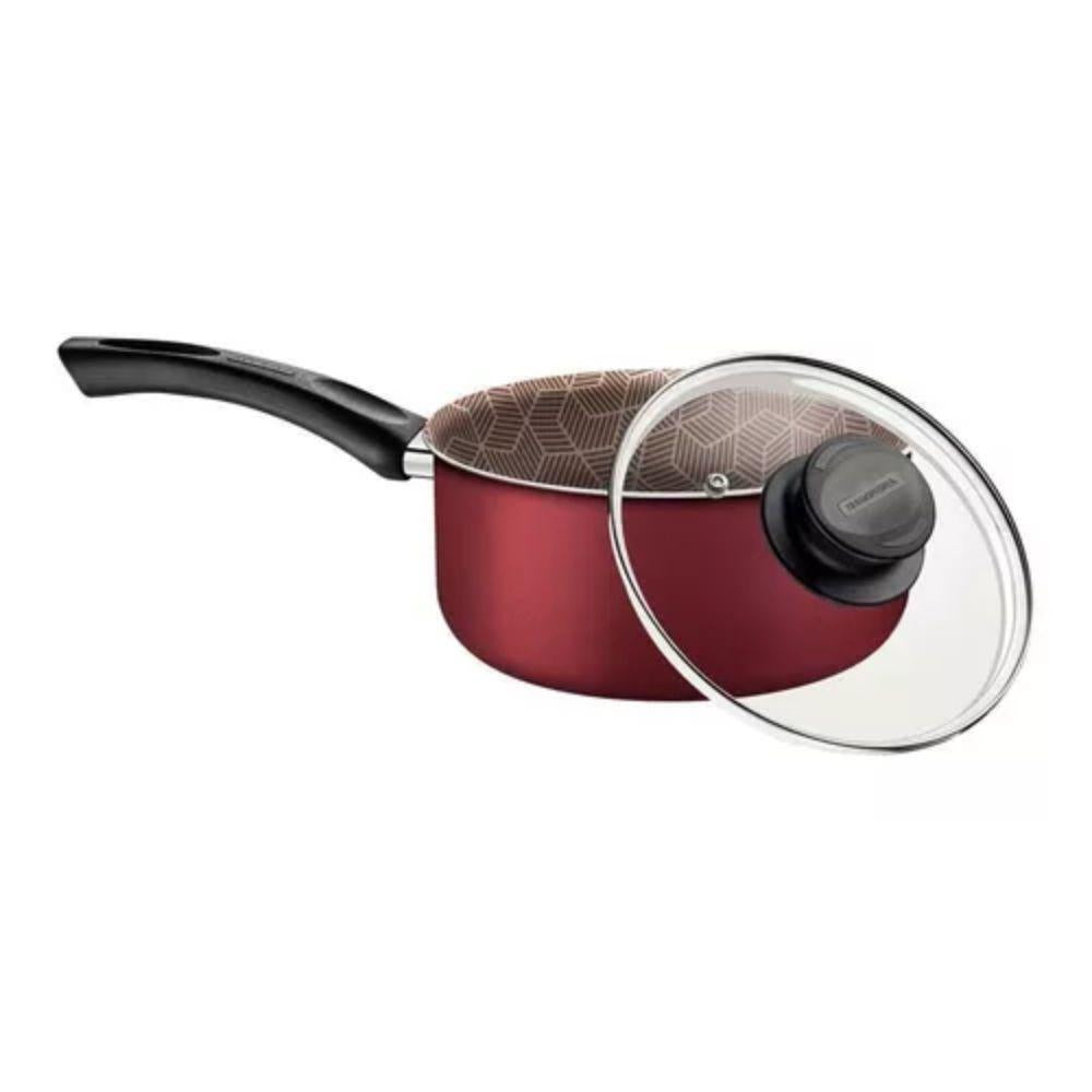 Panela Paris Alum Antiaderente Vermelho 2,1l Com Pegador de Massa Tramontina