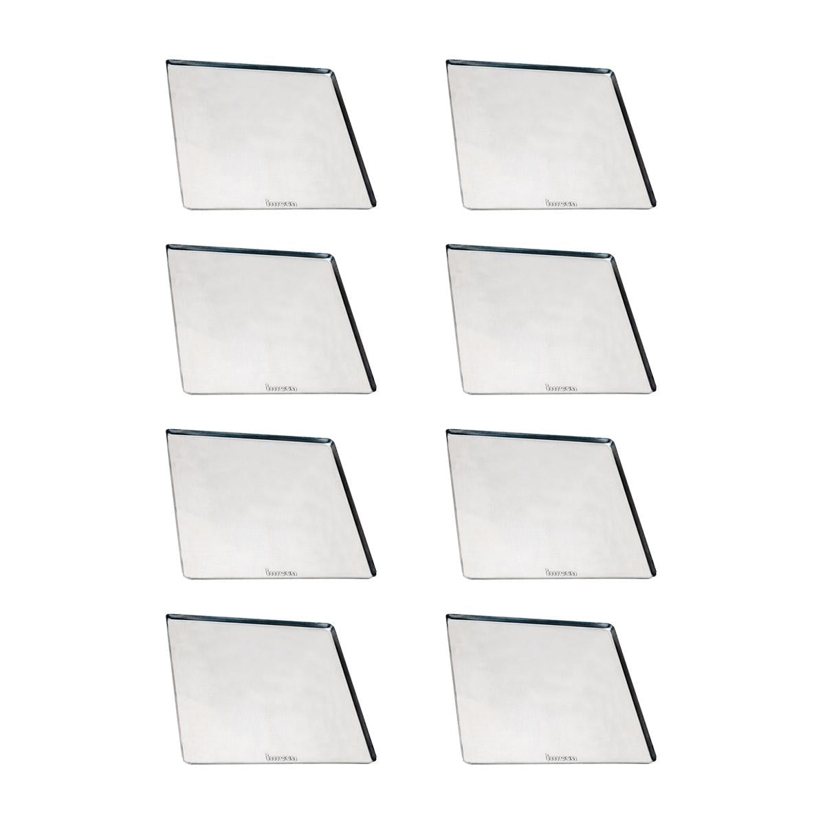 Kit - 8 Assadeiras Estampada Lisa Em Alumínio 35x35x1 Para Fornos Prp-004 / Fcsb4e / Fcv-35 - Imeca
