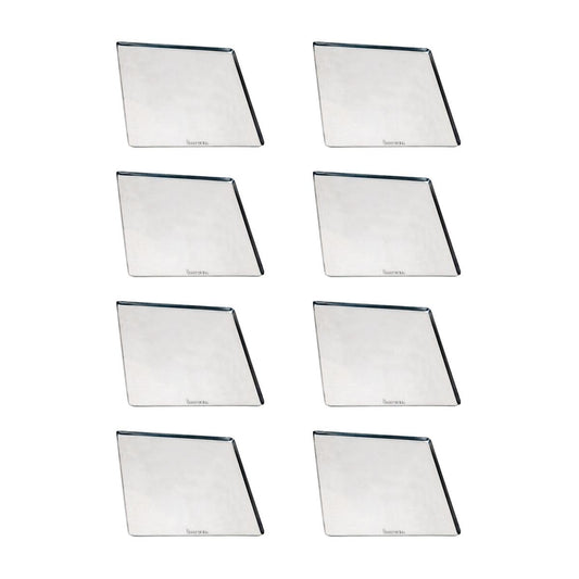 Kit - 8 Assadeiras Estampada Lisa Em Alumínio 35x35x1 Para Fornos Prp-004 / Fcsb4e / Fcv-35 - Imeca