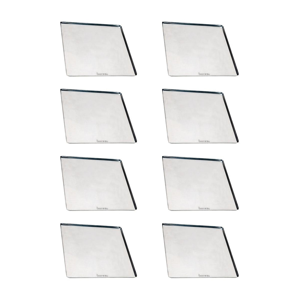 Kit - 8 Assadeiras Estampada Lisa Em Alumínio 35x35x1 Para Fornos Prp-004 / Fcsb4e / Fcv-35 - Imeca
