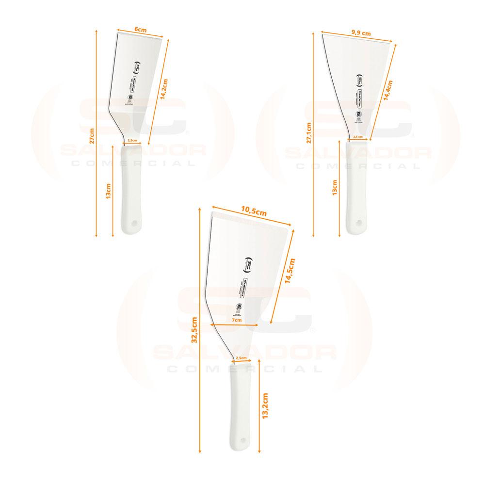 Chapa Americana Profissional 150cm a Gás 18mm Lisa Inox Cg150 e Conjunto de Espátulas - Venâncio