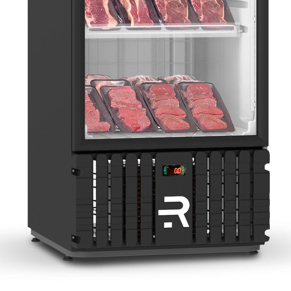 Refrigerador Visa Expositor Preto 570L Porta De Vidro 0°C a 5°C VCCA570PVPB 220V - Refrimate