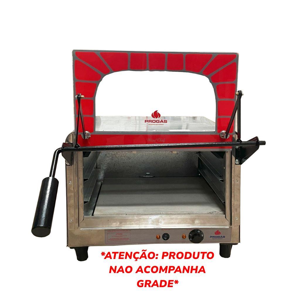 Semi - Forno Lastro Refratário Mini Chef Prpe-400 Elétrico Gratinador Progas 127V