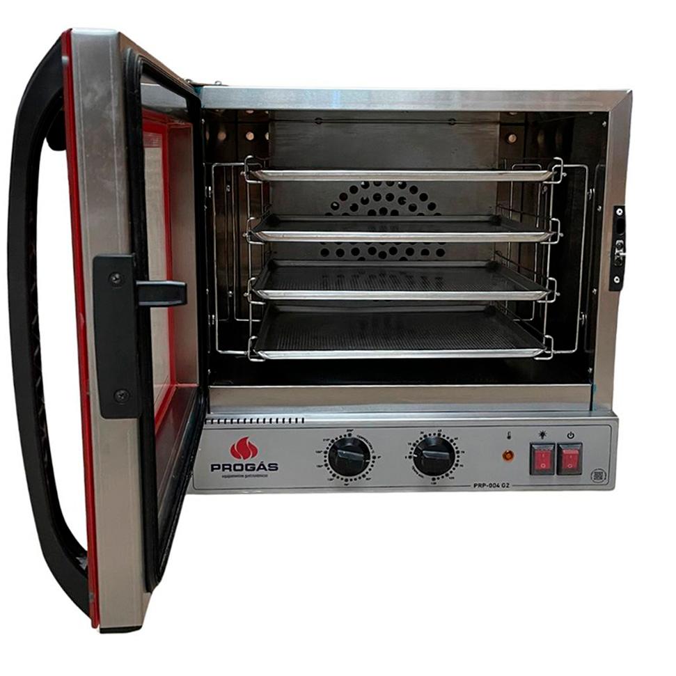 SEMINOVO - Forno Turbo Elétrico Fast Oven PRP-004 G2 Vermelho - Progás
