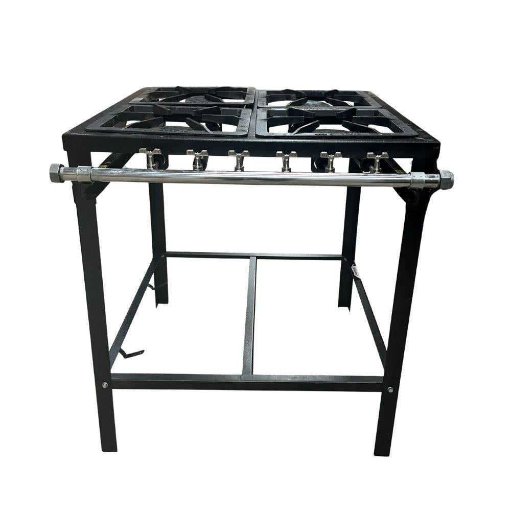 SEMINOVO - Fogão 4 Bocas 2 Duplas e 2 Simples Queimadores Ferro Fundido Baixa Pressão PMSD-42 G2 - Progás