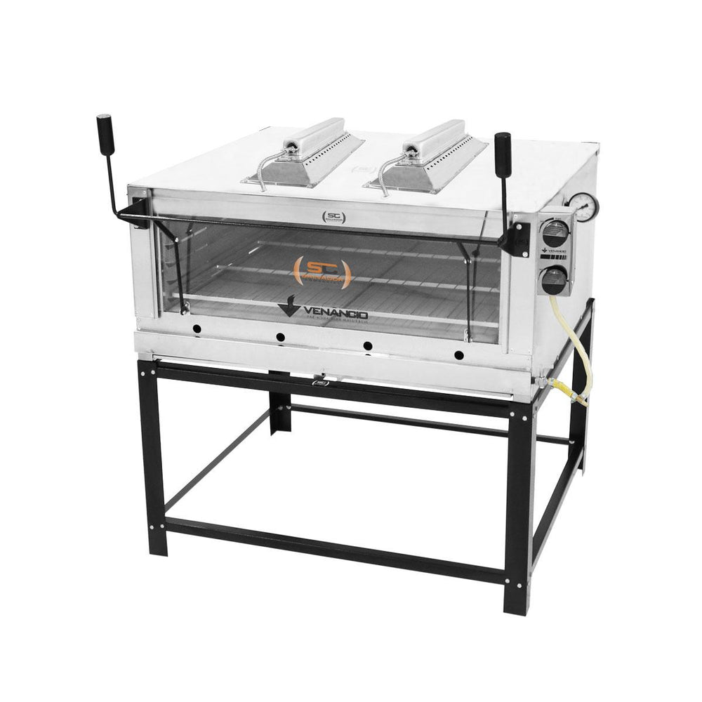 Forno De Lastro a Gás Refratário Infravermelho Gratinador Inox FIRIV110 - Venâncio 15581