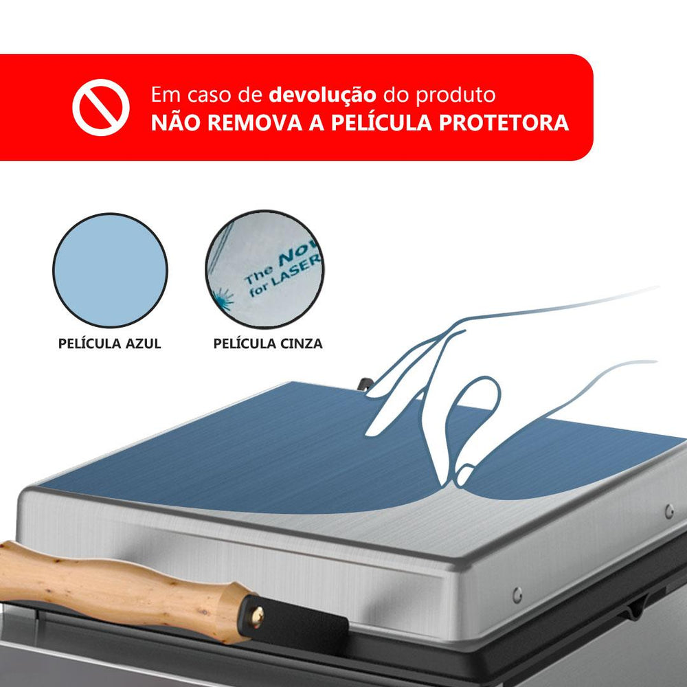 Sanduicheira Chapa Elétrica Lanche Dupla Prensa Gigante Elétrica PR950E 220V – Progás