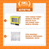 Kit - Forno Turbo Prp-004 Plus Digital 220v Amarelo + 4 Assadeiras - Progás