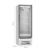 Expositora de Bebidas Branco 300L Regulável de 0ºC a +5ºC Led VV 300 127V - Venax 7150