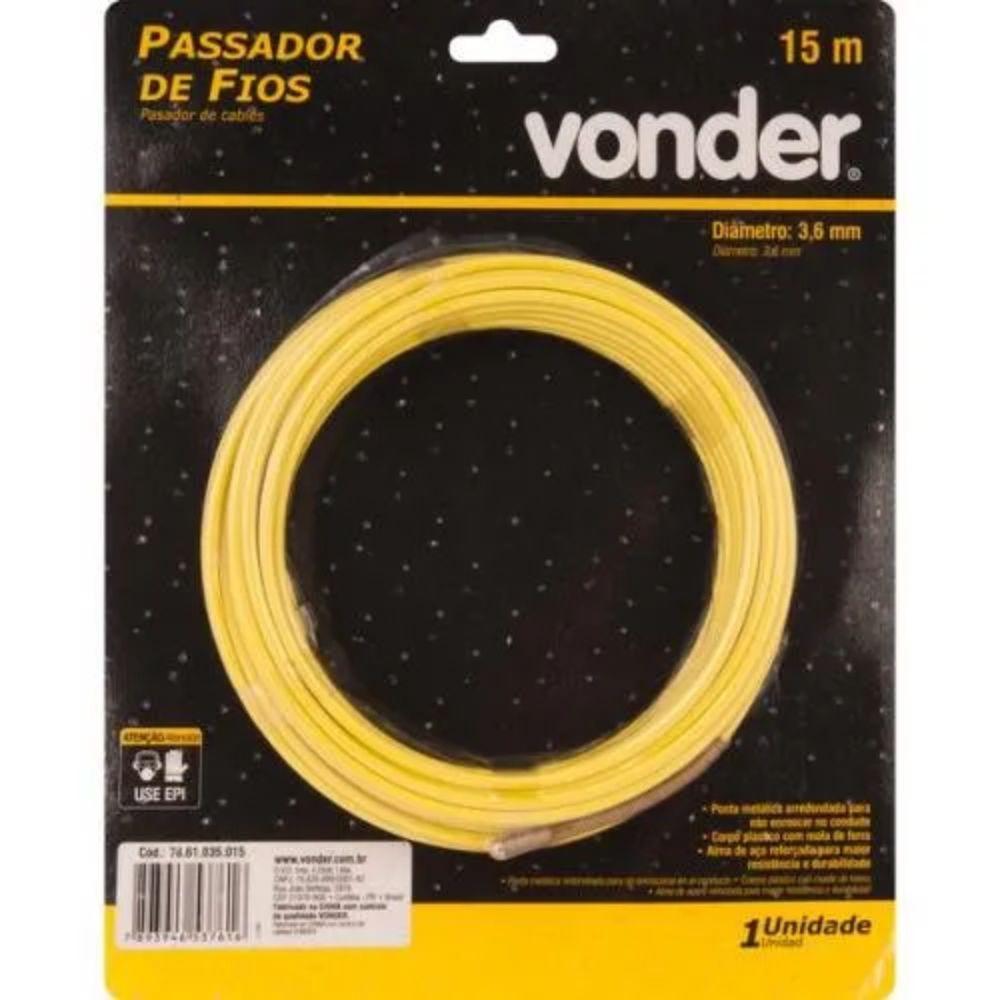 Passador de Fios de 15 Metros Com Alma de Aço - Vonder 7861035015