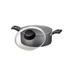 Fogão Industrial 2 Bocas com Forno Bravo Vermelho Venâncio + 2 Caçarolas Tramontina Turim
