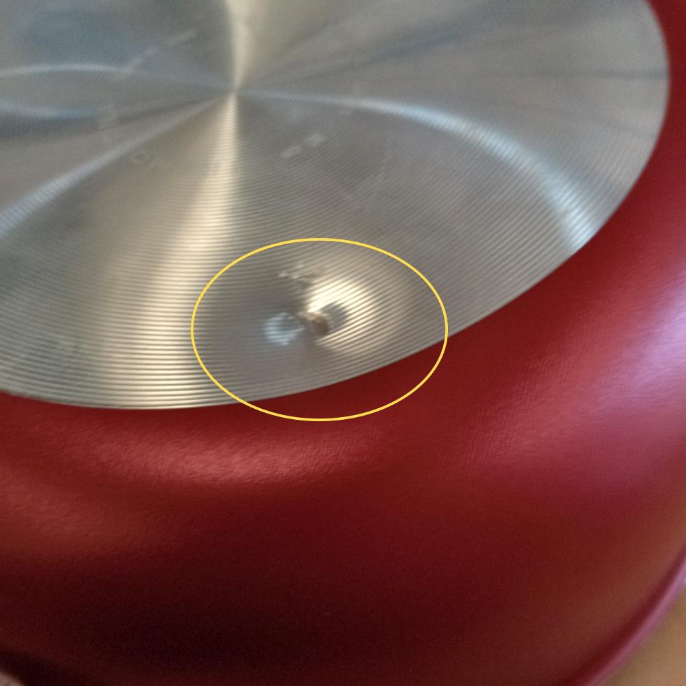 Semi - Panela Em Alumínio 20cm 2,9l Paris Vermelha Com Tampa de Vidro - Tramontina