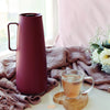 Chaleira Com Apito Roma em Aço Inoxidável 2,7l Brinox e Bule Garrafa Térmica 1l Vermelho Tramontina