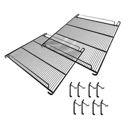 Conjunto 2 Grades Prateleiras Para Freezer Conservador Vf55 Preta 64 x 54 - Metalfrio