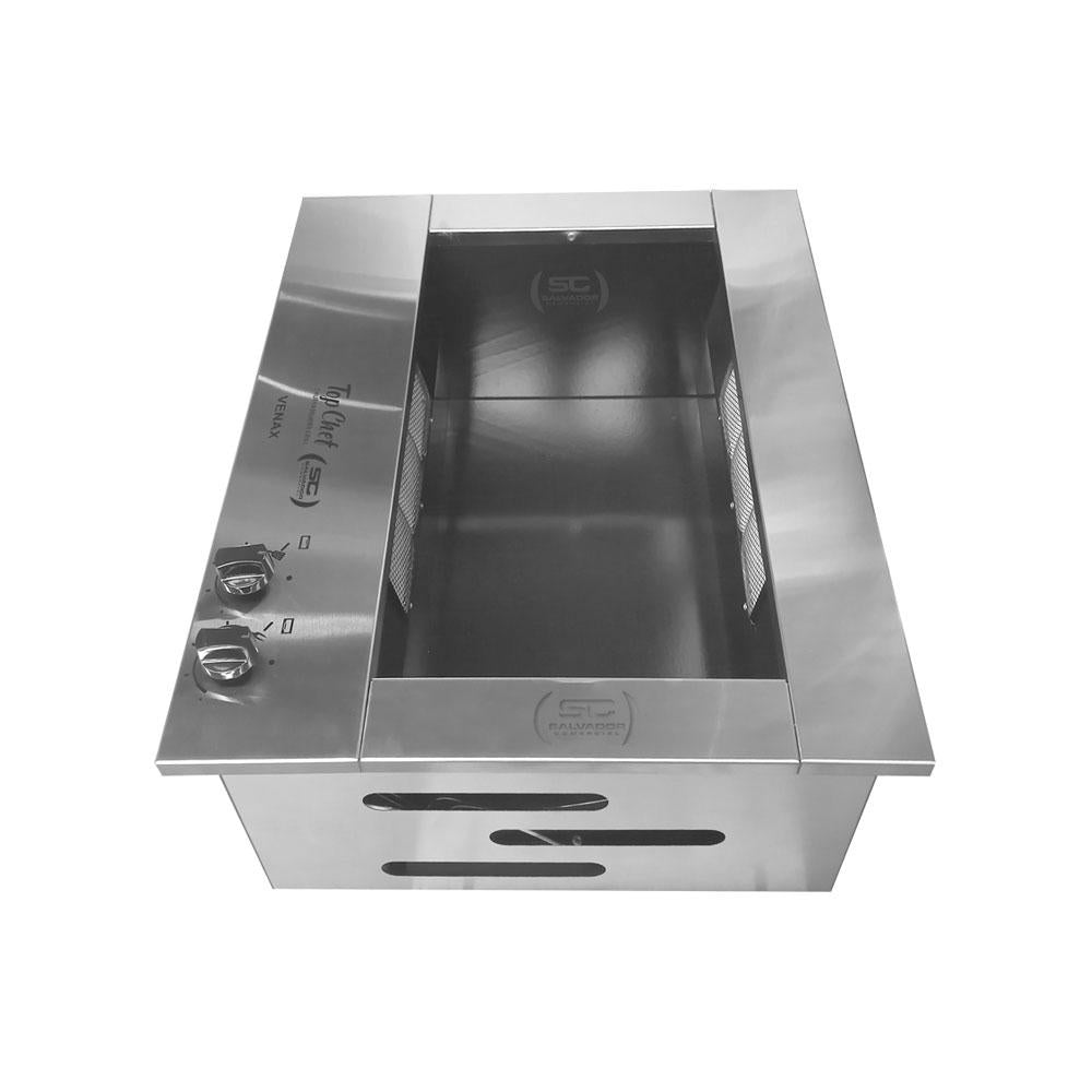 Churrasqueira Grill a Gás Top Chef Gourmet de Embutir em Inox TCIN50 Bivolt - Venax 26952