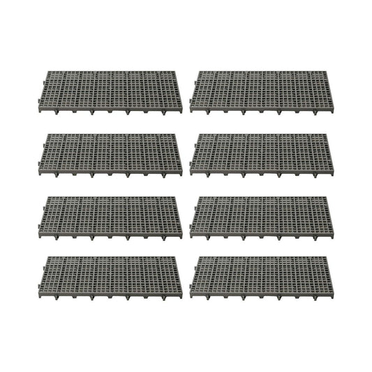 Kit Estrado Piso Plástico Preto 8 Un (1m²) 25x50cm Para Açougues -  Della Plast