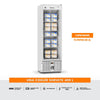 Visa Cooler Sorvete Porta Vidro Ar Forçado -22ºC 400L VCS400PVBB Branco/Branco 220V - Refrimate