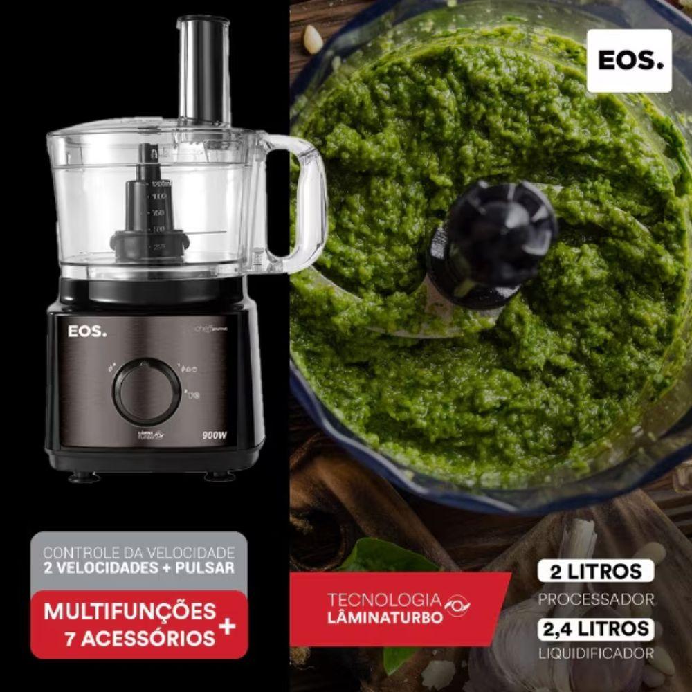 Processador De Alimentos 7 em 1 Com Duas Velocidades Titanium EPS01T 220V - EOS B170843