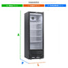 Expositora de Bebidas Preto 300L Regulável de 0ºC a 5ºC Led VV 300 220V - Venax 27507
