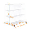 Gôndola Prateleira New Plus 1,40 Central Inicial GCI - SA Gôndolas Porta Etiquetas Branco